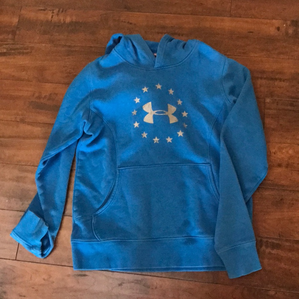 Underarmour blue hooded sweatshirt